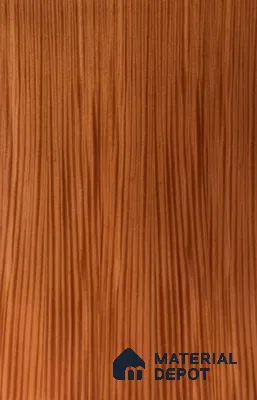 African Mahagony 2440x1220 mm Silicon Natural Veneer - 3.7 mm