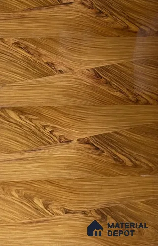 Afromosia Q/C Crown Crotch 2440x1220 mm Silicon Natural Veneer - 3.7 mm