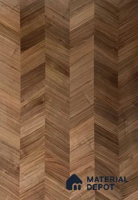 American Walnut Center Joint 2440x1220 mm Silicon Natural Veneer - 3.7 mm