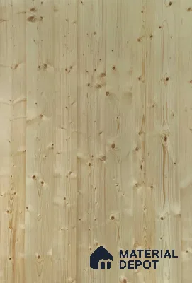 Knotty Pine 2440x1220 mm Silicon Natural Veneer - 3.7 mm