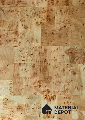 Mappa Burls Box 2440x1220 mm Silicon Natural Veneer - 3.7 mm