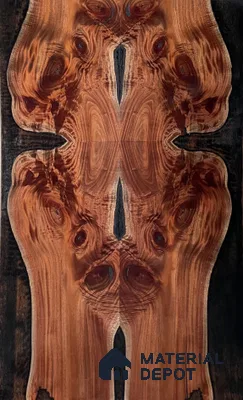 Metalic Cedar Crotch 2440x1220 mm Silicon Natural Veneer - 3.7 mm