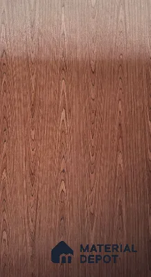 RC 2 Smoked Walnut Crown 8 ft x 4 ft Silicon Natural Veneer - 3.7 mm