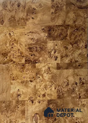 Smoked Mappa Burls Box 2440x1220 mm Silicon Natural Veneer - 3.7 mm