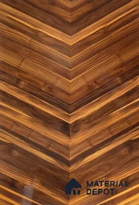 Swiss Walnut Center Joint 2440x1220 mm Silicon Natural Veneer - 3.7 mm