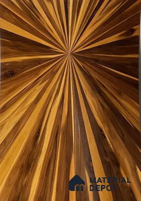 Swiss Walnut Inchi 2440x1220 mm Silicon Natural Veneer - 3.7 mm