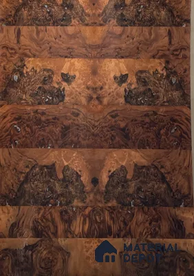 Walnut Burls 2440x1220 mm Silicon Natural Veneer - 3.7 mm