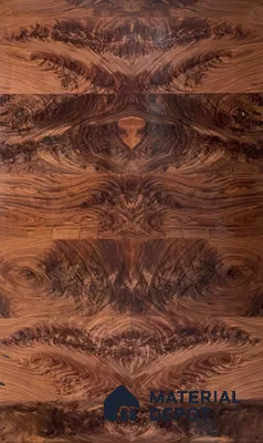 Walnut Crotch 2440x1220 mm Silicon Natural Veneer - 3.7 mm
