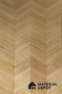 White Oak Center Joint 2440x1220 mm Silicon Natural Veneer - 3.7 mm