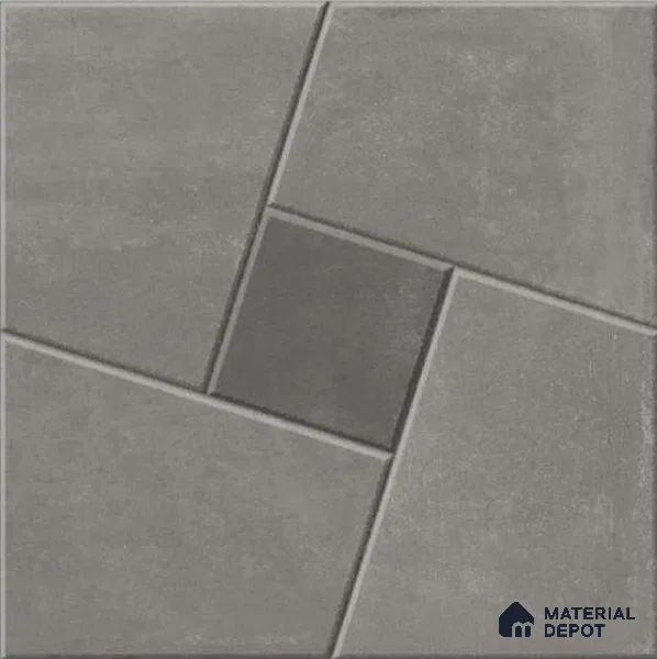 Stone Look Tile TL 11554 Delfos Thunder 16 x 16 inch Matte Vitrified Tile - 12 mm