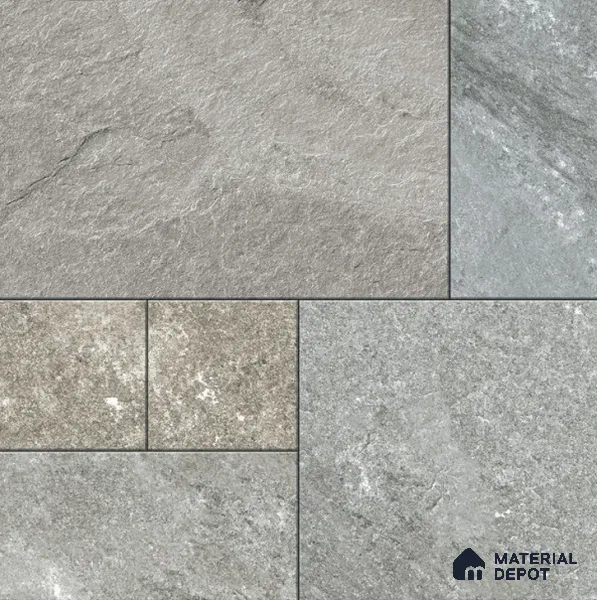 Stone Look Tile TL 11625 Natural Stone 16 x 16 inch Matte Vitrified Tile - 12 mm