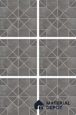 Stone Look Tile TL 11558 Domo Gris 16 x 16 inch Matte Vitrified Tile - 12 mm