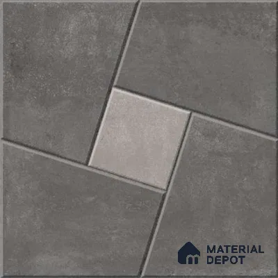 Stone Look Tile TL 11553 Delfos Nero 16 x 16 inch Matte Vitrified Tile - 12 mm