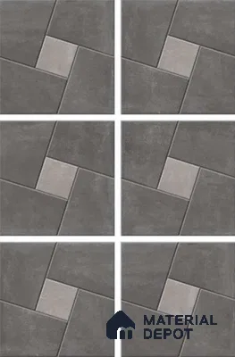 Stone Look Tile TL 11553 Delfos Nero 16 x 16 inch Matte Vitrified Tile - 12 mm