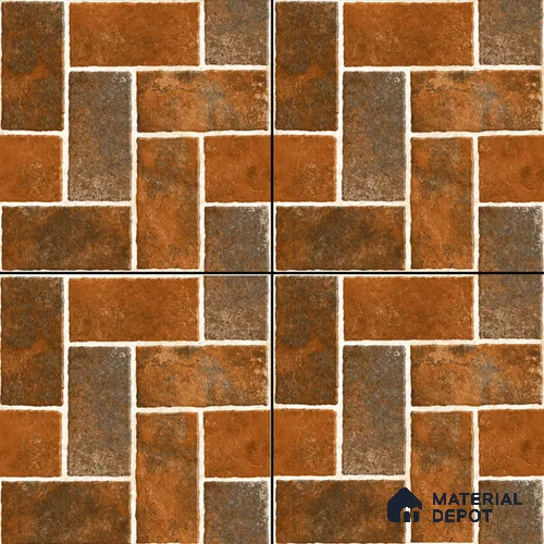 Brick Look Tile TL 11618 Brick Cotto 16 x 16 inch Matte Vitrified Tile - 12 mm