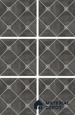 Stone Look Tile TL 11563 Polar Nero 16 x 16 inch Matte Vitrified Tile - 12 mm