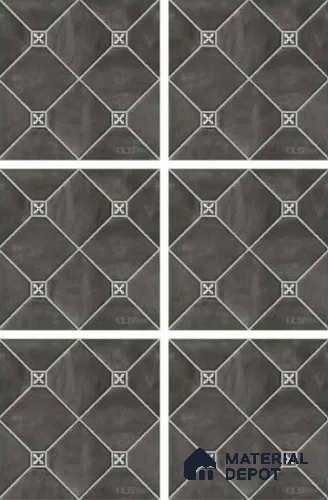 Stone Look Tile TL 11563 Polar Nero 16 x 16 inch Matte Vitrified Tile - 12 mm