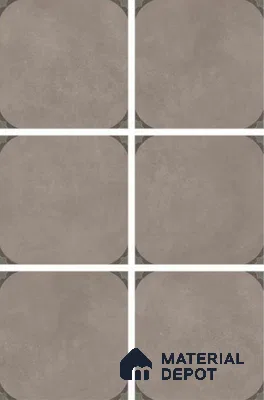 Plain Look Tile TL 11561 Mars Grey 16 x 16 inch Matte Vitrified Tile - 12 mm