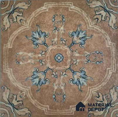 Moroccan Look Tile TL 11632 Merlin Choco Decore 16 x 16 inch Matte Vitrified Tile - 12 mm