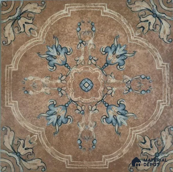 Moroccan Look Tile TL 11632 Merlin Choco Decore 16 x 16 inch Matte Vitrified Tile - 12 mm