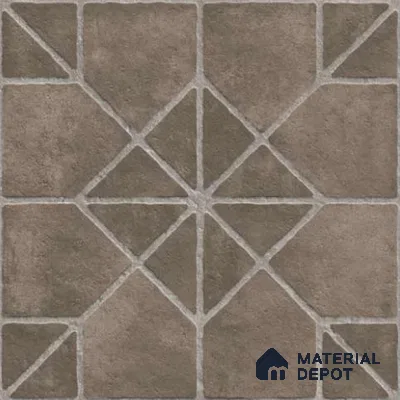 Stone Look Tile TL 11555 Domo Mocha 16 x 16 inch Matte Vitrified Tile - 12 mm