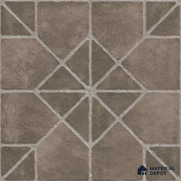 Stone Look Tile TL 11555 Domo Mocha 16 x 16 inch Matte Vitrified Tile - 12 mm