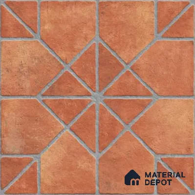 Stone Look Tile TL 11556 Domo Cotto 16 x 16 inch Matte Vitrified Tile - 12 mm