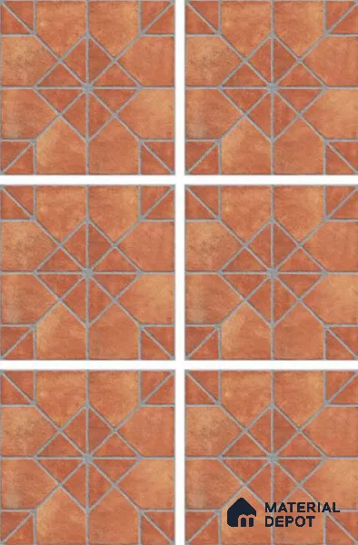 Stone Look Tile TL 11556 Domo Cotto 16 x 16 inch Matte Vitrified Tile - 12 mm