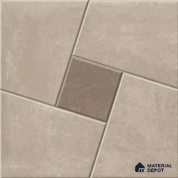 Stone Look Tile TL 11551 Delfos Clay 16 x 16 inch Matte Vitrified Tile - 12 mm