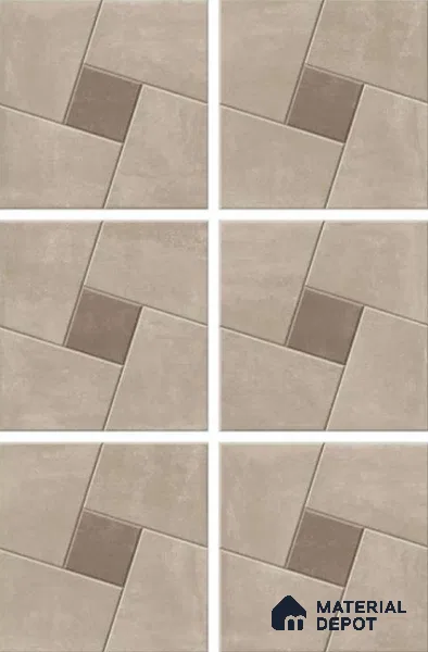 Stone Look Tile TL 11551 Delfos Clay 16 x 16 inch Matte Vitrified Tile - 12 mm