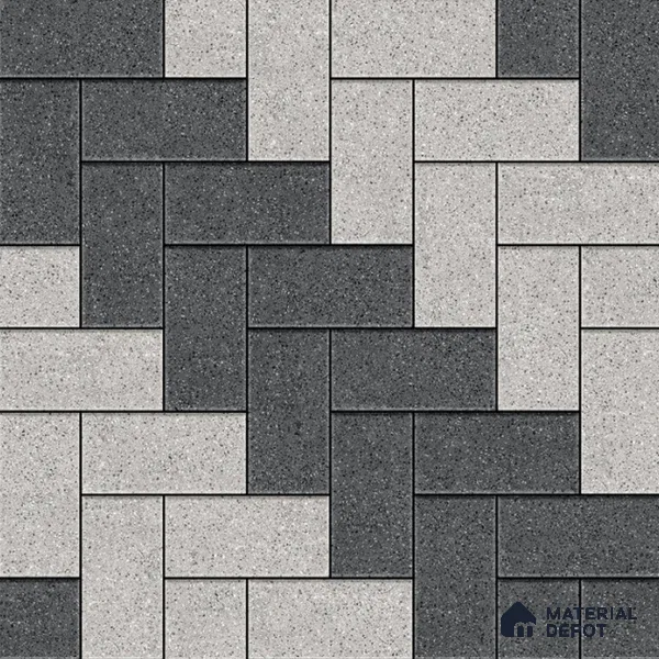 Stone Brick Look Tile TL 11620 Cambria Ella 16 x 16 inch Matte Vitrified Tile - 12 mm