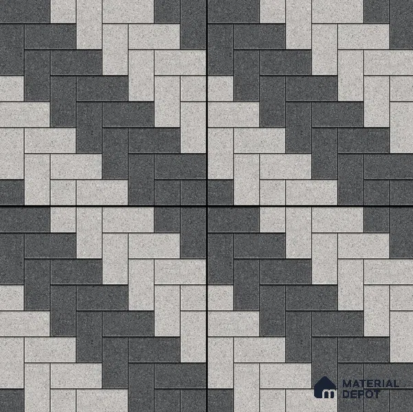 Stone Brick Look Tile TL 11620 Cambria Ella 16 x 16 inch Matte Vitrified Tile - 12 mm