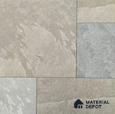 Stone Floor Tile TL 11534 Carmelo Stone 2 ft x 2 ft Matte Finish Anti Skid Vitrified Tile - 12 mm | Suitable for Balcony, Terrace & Coutyard