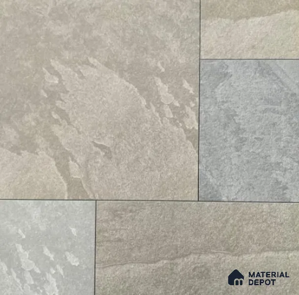 Stone Floor Tile TL 11534 Carmelo Stone 2 ft x 2 ft Matte Finish Anti Skid Vitrified Tile - 12 mm | Suitable for Balcony, Terrace & Coutyard