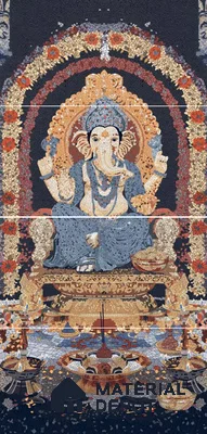 Mosaic Look Poster Wall Tile TL 12374 Poster 61  4 ft x 2 ft Gloster Finish Vitrified - 9 mm | Suitable For  Living Room, Bedroom & Office | 1 Box Contains 4 Piece Packing