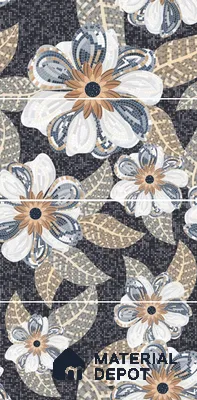 Mosaic Look Poster Wall Tile TL 12380 Poster 08  4 ft x 2 ft Gloster Finish Vitrified - 9 mm | Suitable For  Living Room, Bedroom & Office | 1 Box Contains 4 Piece Packing