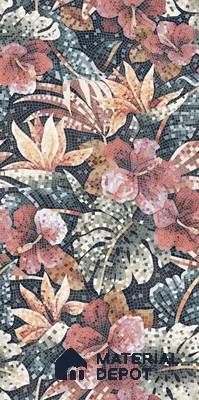 Mosaic Look Poster Wall Tile TL 12377 Poster 113  4 ft x 2 ft Gloster Finish Vitrified - 9 mm | Suitable For  Living Room, Bedroom & Office | 1 Box Contains 4 Piece Packing