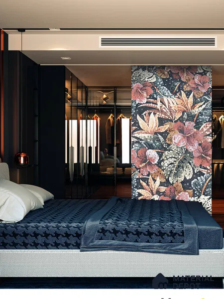 Mosaic Look Poster Wall Tile TL 12377 Poster 113  4 ft x 2 ft Gloster Finish Vitrified - 9 mm | Suitable For  Living Room, Bedroom & Office | 1 Box Contains 4 Piece Packing