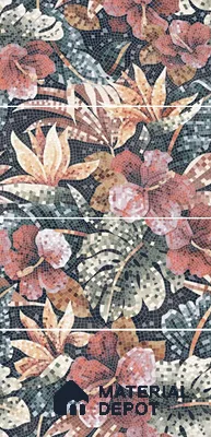 Mosaic Look Poster Wall Tile TL 12377 Poster 113  4 ft x 2 ft Gloster Finish Vitrified - 9 mm | Suitable For  Living Room, Bedroom & Office | 1 Box Contains 4 Piece Packing