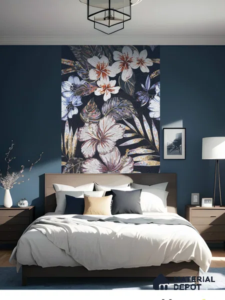 Mosaic Look Poster Wall Tile TL 12378 Poster 11  4 ft x 2 ft Gloster Finish Vitrified - 9 mm | Suitable For  Living Room, Bedroom & Office | 1 Box Contains 4 Piece Packing