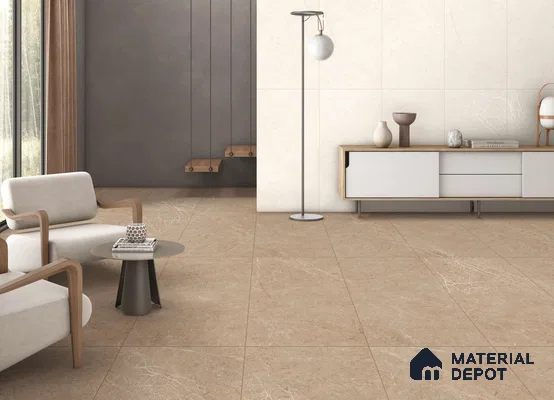 Marble Look Tile TL 11579 CR Celino Natural 4 ft x 2 ft Carving Matte Vitrified Tile - 9 mm