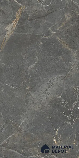Marble Look Tile TL 11587 CR El Moreso Nero 4 ft x 2 ft Carving Matte Vitrified Tile - 9 mm