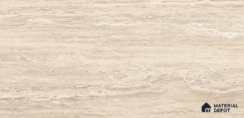 Stone Look Tile TL 11530 CR Travetino Rose Gold 4 ft x 2 ft Carving Matte Vitrified Tile - 9 mm
