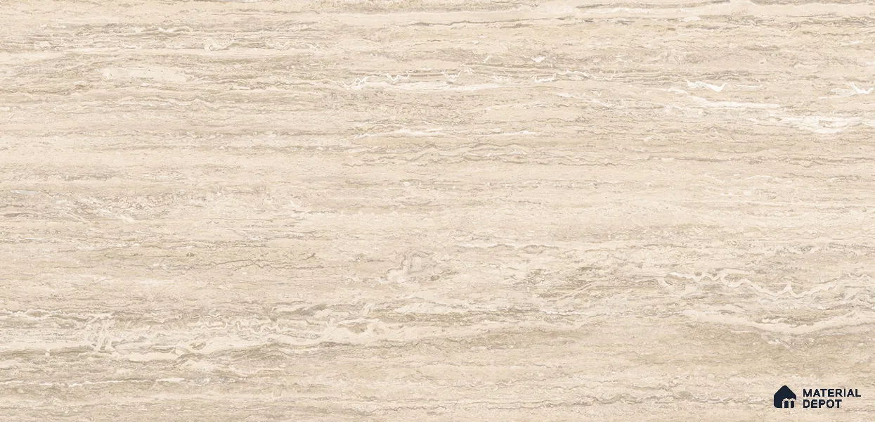 Stone Look Tile TL 11530 CR Travetino Rose Gold 4 ft x 2 ft Carving Matte Vitrified Tile - 9 mm