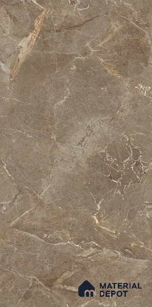 Marble Look Tile TL 11585 CR El Moreso Brown 4 ft x 2 ft Carving Matte Vitrified Tile - 9 mm