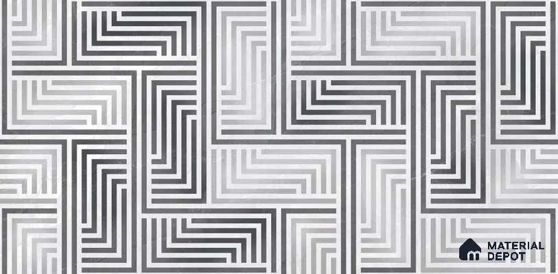 Patterned Look Tile TL 11602 GS GL 2003 HL 4 ft x 2 ft Glossy Vitrified Tile - 9 mm
