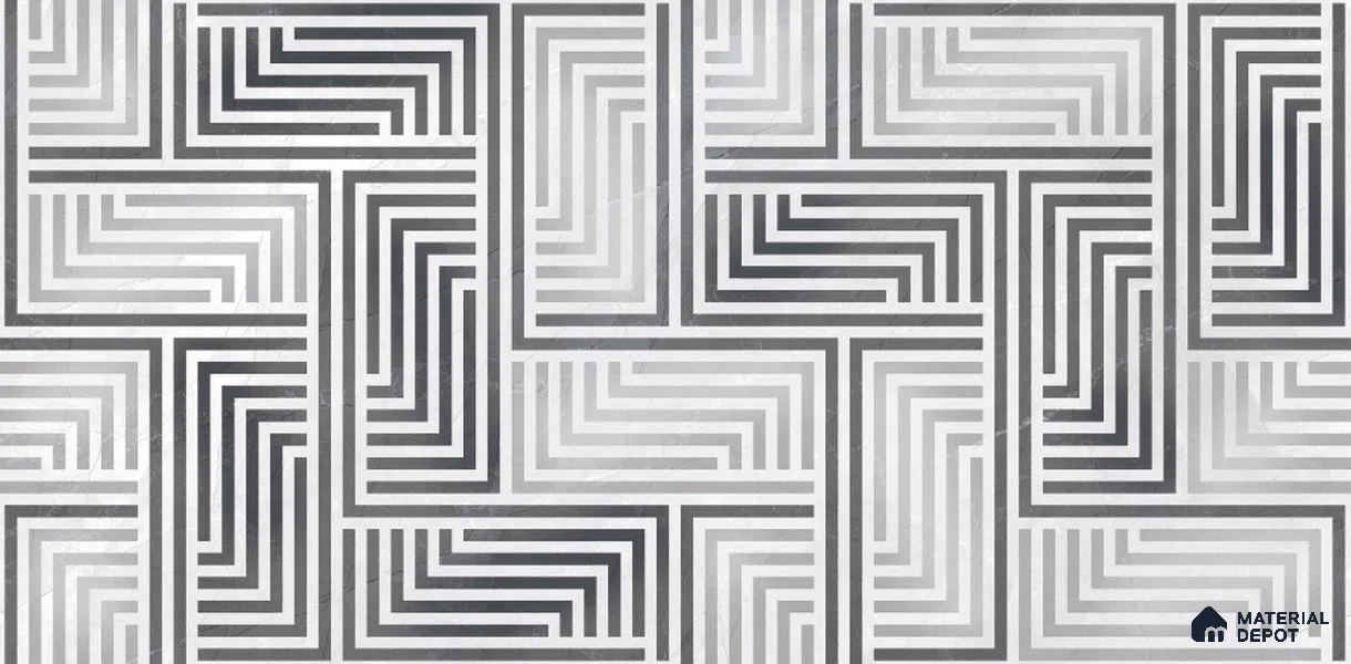 Patterned Look Tile TL 11602 GS GL 2003 HL 4 ft x 2 ft Glossy Vitrified Tile - 9 mm