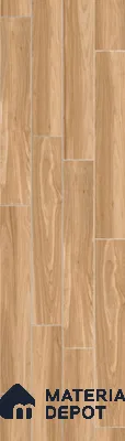 Wood Look Tile TL 11595 Gothom Wood Walnut 4 ft x 8 inch Carving Matte Vitrified Tile - 9 mm