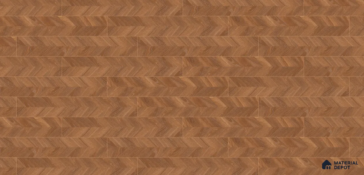 Wood Look Tile TL 11593 Benito Wood Brown 4 ft x 8 inch Carving Matte Vitrified Tile - 9 mm