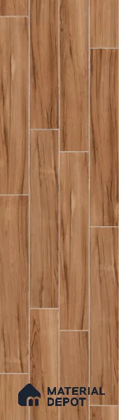 Wood Look Tile TL 11597 Mohagney Wood Brown 4 ft x 8 inch Matte Vitrified Tile - 9 mm
